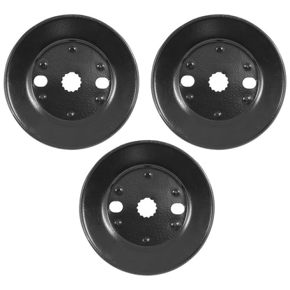 Deck Spindle Pulley Replacement for John Deere X534 48 in 58 in (Qty 3)