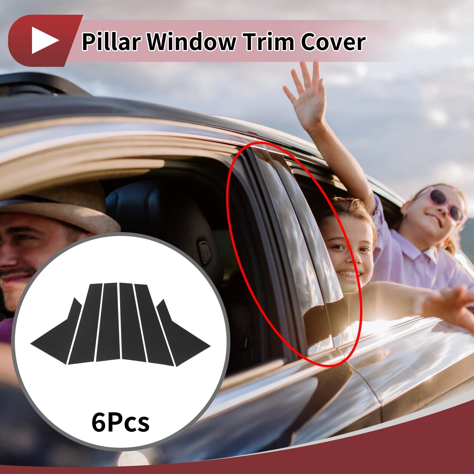 Door Pillar Window Trim Replacement for Hyundai Sonata (2015–2019)