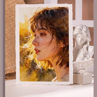 Medium Rough Texture Cotton Paper 300g Deckle Edge for Artists