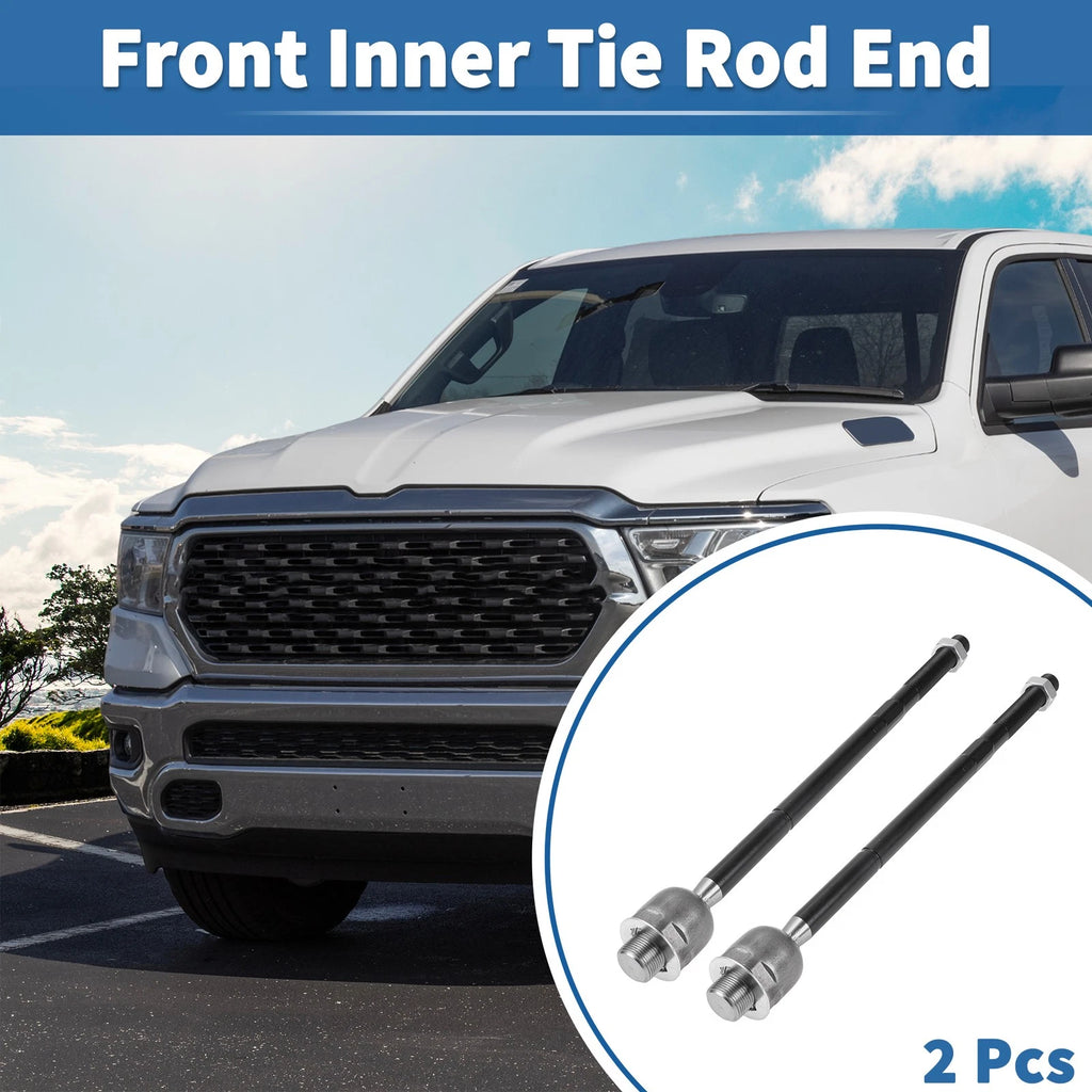 2 Pcs Front Inner Tie Rod End Links Replacement for Dodge Ram 1500 (2006–2012)