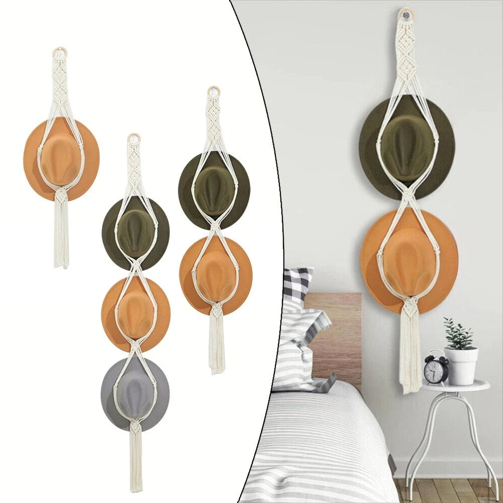 Hat Rack Organizer for Hats (1-3 Hats)