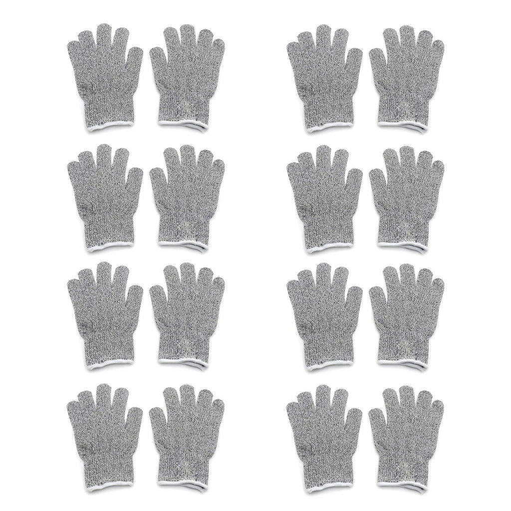 8 Pair Cut Resistant Gloves Level 5 for Kitchen Use