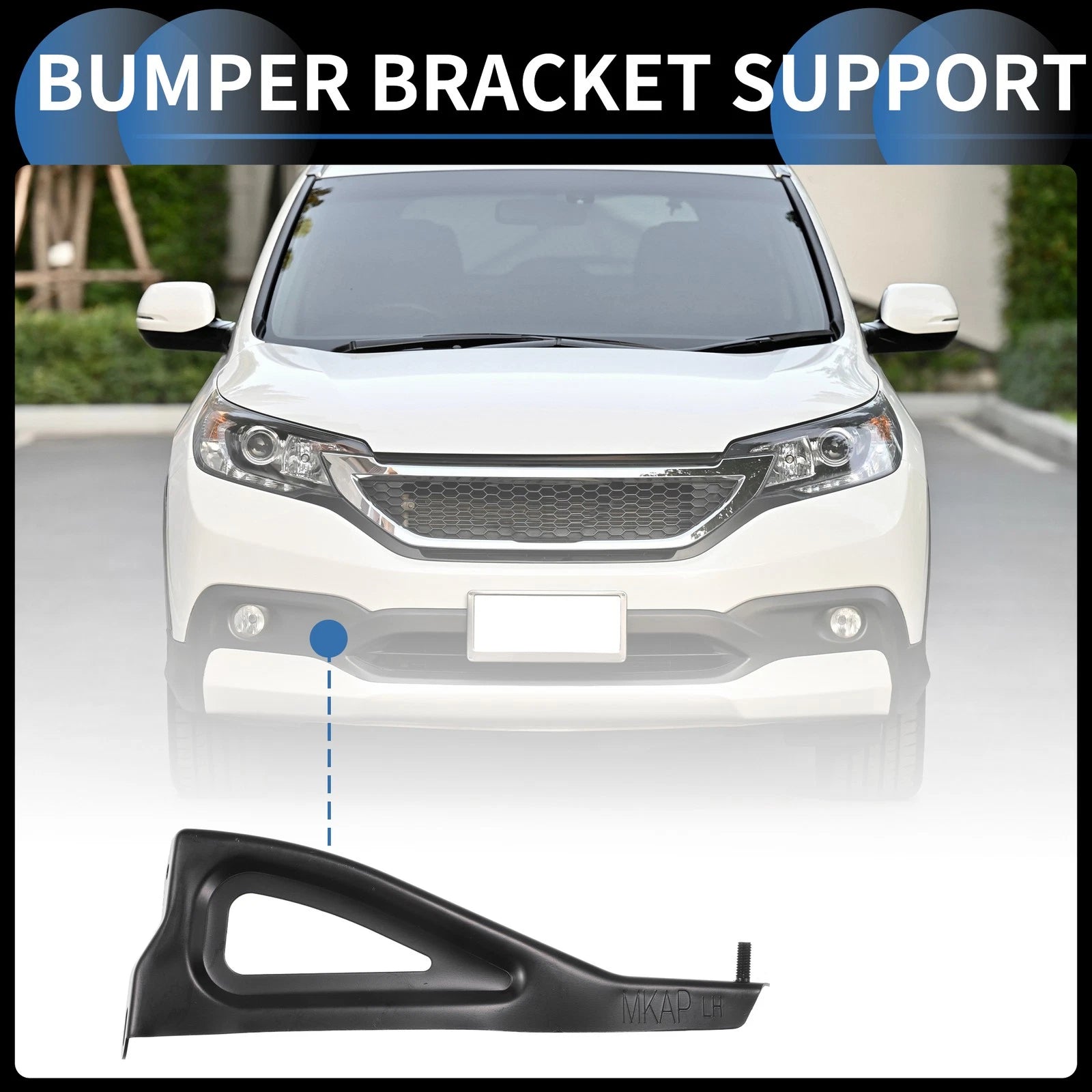 Left Front Bumper Support Bracket Replacement for Toyota Tacoma (2005–2012)
