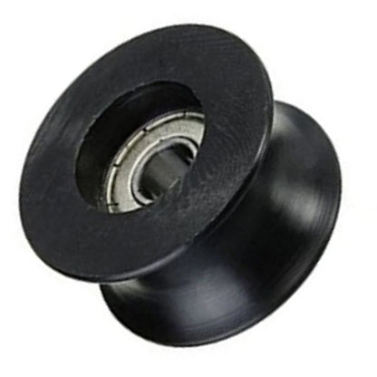 Set of 4 Nylon Coated U Pulleys with Track Ball Bearings for Various Projects