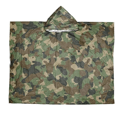 Camouflage Raincoat for Motorcycle Camping (Waterproof Poncho)