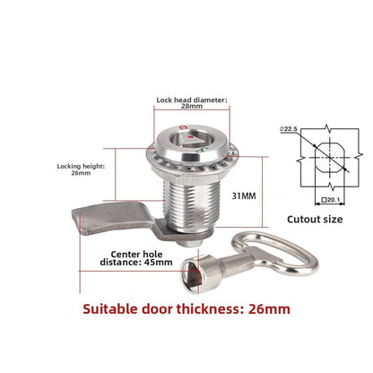 Triangular Stainless Steel Lock for Cabinets