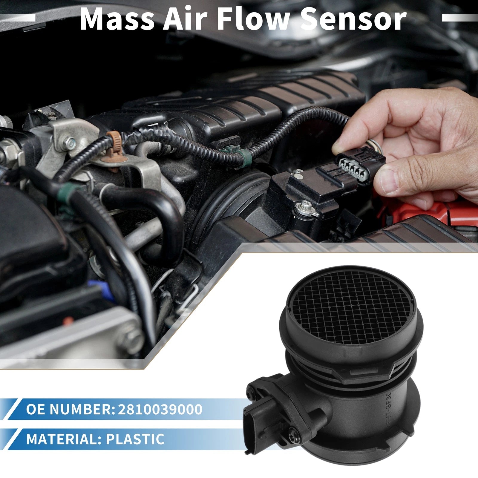 Mass Air Flow Sensor Assembly Replacement for Hyundai Santa Fe V6 (2013–2018)
