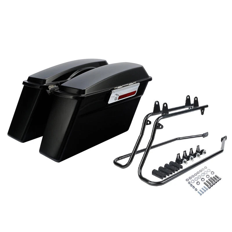 Matte Saddlebags & Conversion Bracket for Harley Heritage Springer (1984–2017)