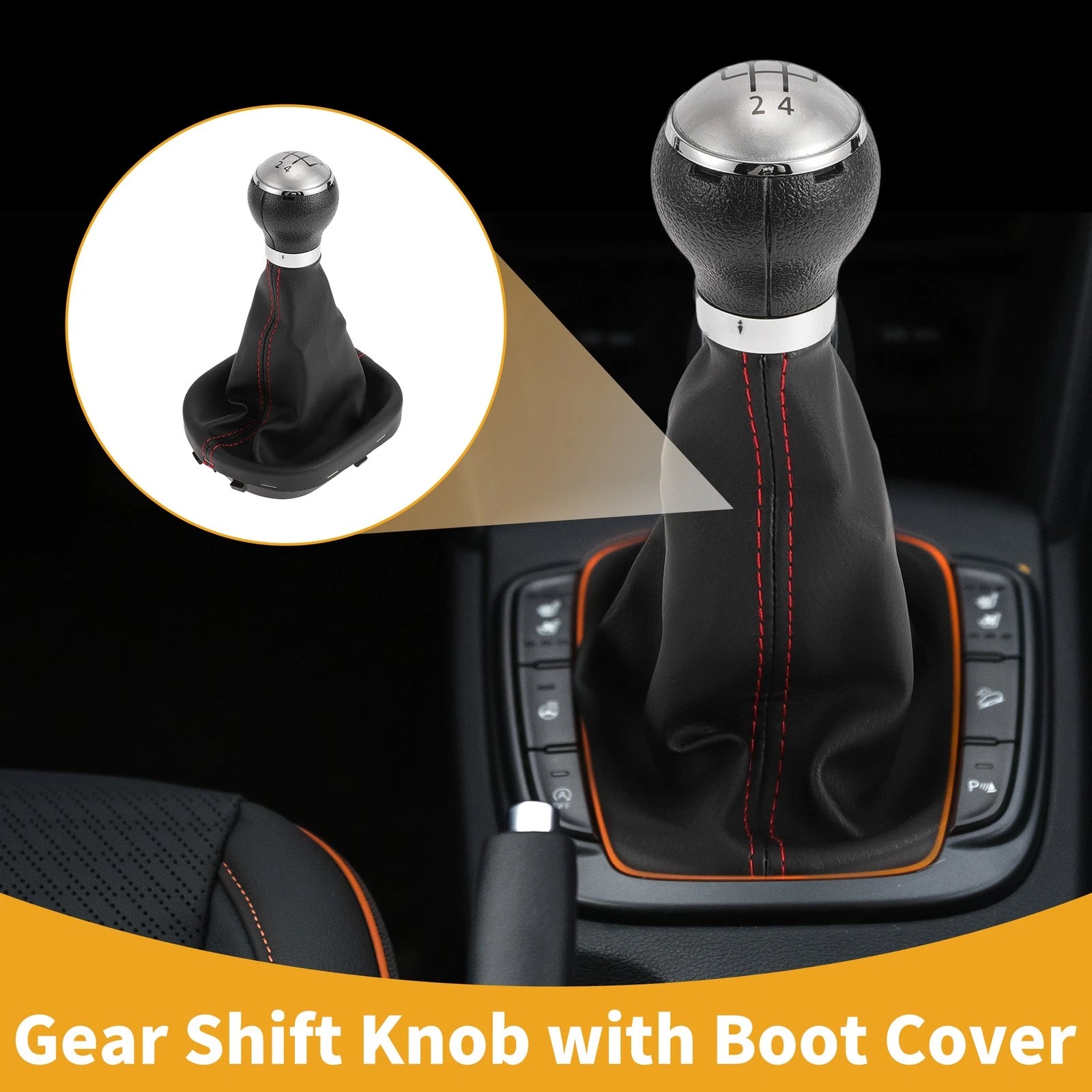 Gear Shift Knob with Cover Replacement for VW Caddy (2004–2009)