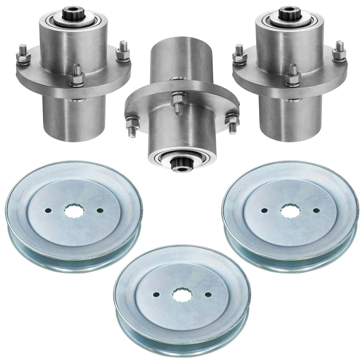 Deck Spindle Assembly with Pulley for Hustler FasTrak SDX (2020–2024)