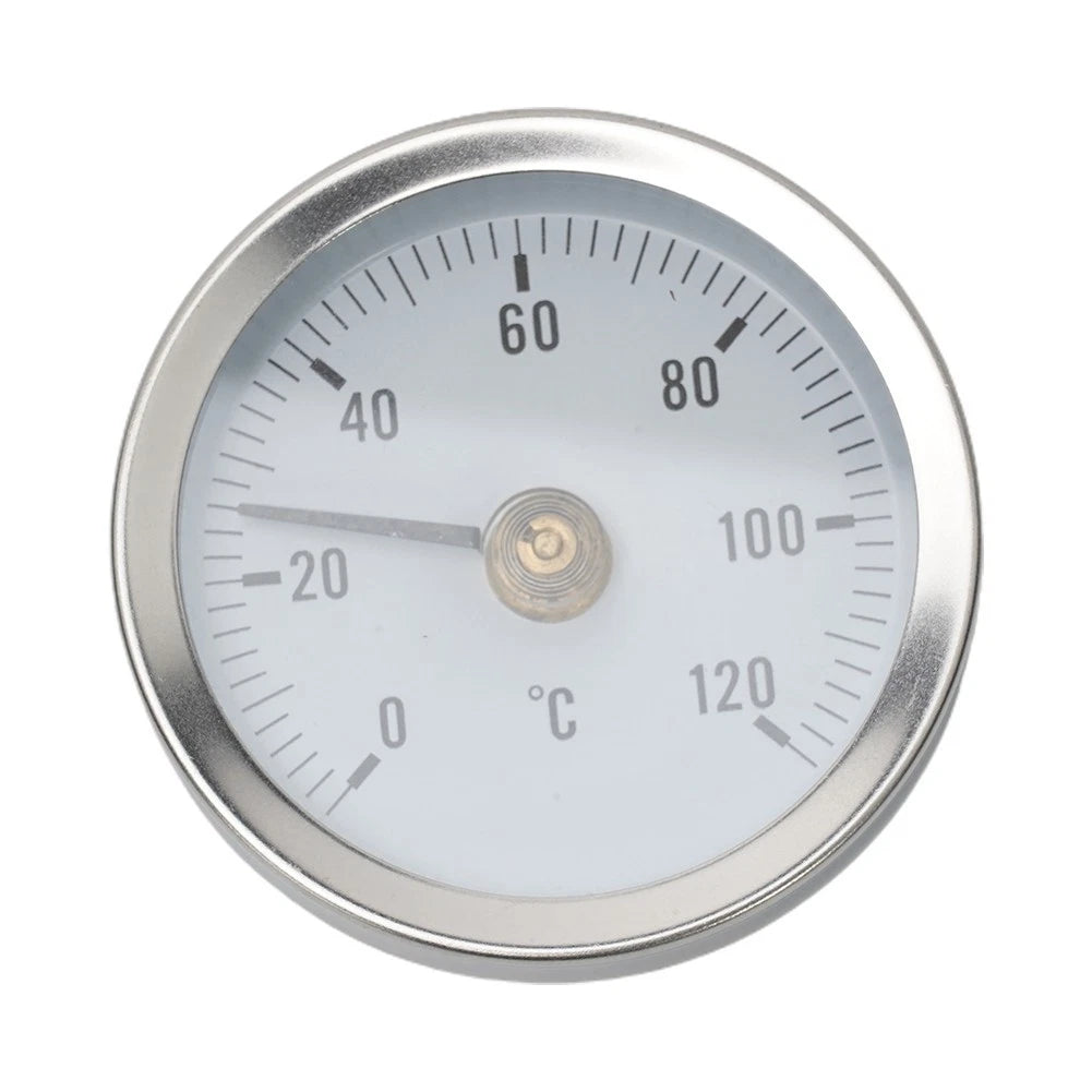 Bimetal Spring Thermometer for Practical Pipe Applications