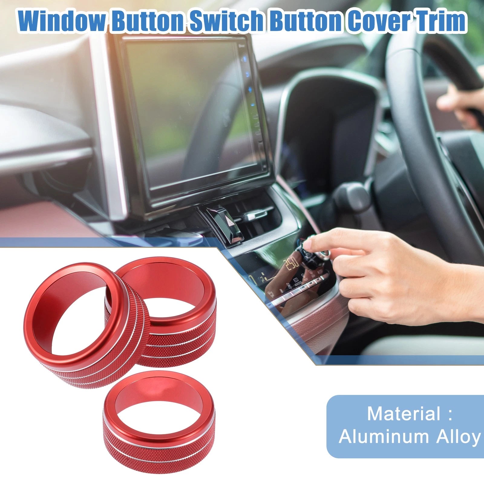 4WD Switch Knob Cover Ring Replacement for Toyota Tundra (2007–2021)