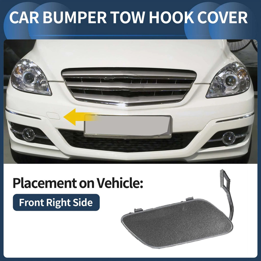 Front Bumper Tow Hook Cap Replacement for Mercedes-Benz B-Class (2012–2018)