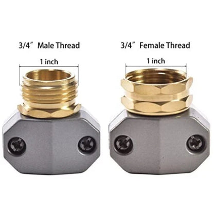 Hose Connectors for Garden Hose (Compatible Multiple Sizes)