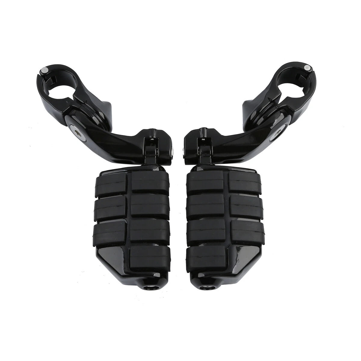 1.25" Adjustable Highway Short Angled Foot Pegs for Harley