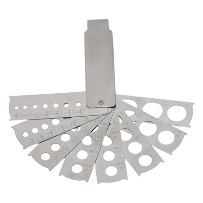 Jewelry Measuring Tool - Compact & Foldable, Stainless Steel