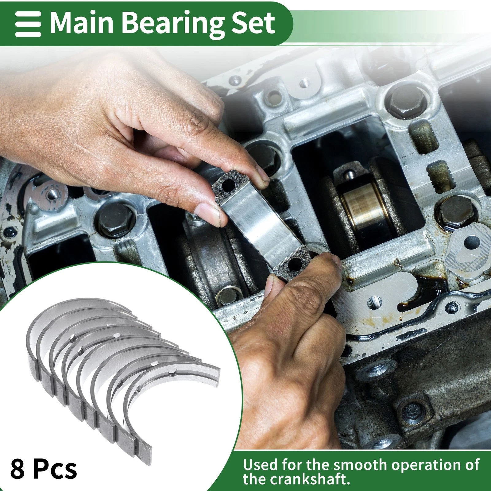 Main Bearing Set Replacement for Toyota Tundra (2005–2014)