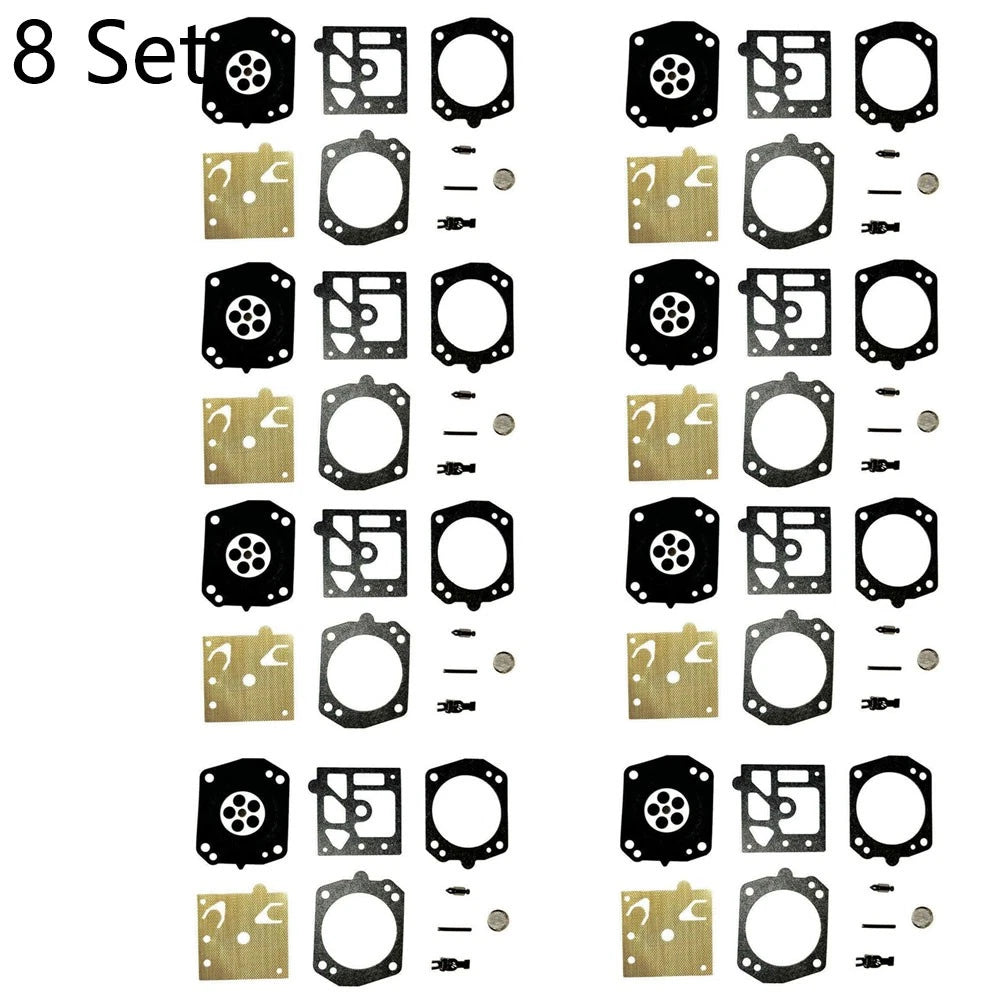 Set of 8 Carburetor Diaphragm Gasket Kit for Stihl MS441 MS441C-M (Walbro K20-HD)