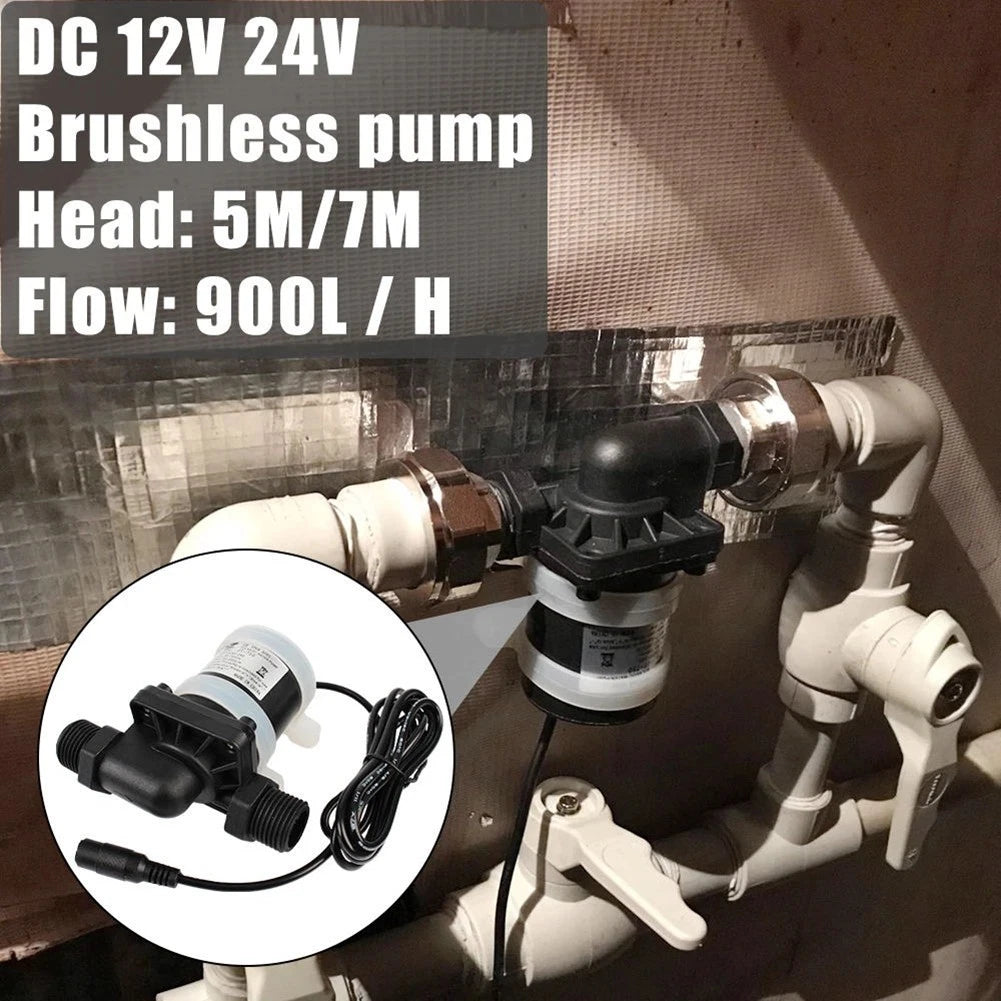 Brushless Solar Water Pump for Compact Applications (DC 12V 24V)