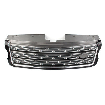 Glossy Black+Gray Front Bumper Upper Grille for Land Rover Range Rover (2013–2017)
