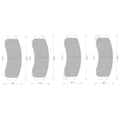 Front Disc Brake Pads Set for Holden Astra LD (1987–1989)