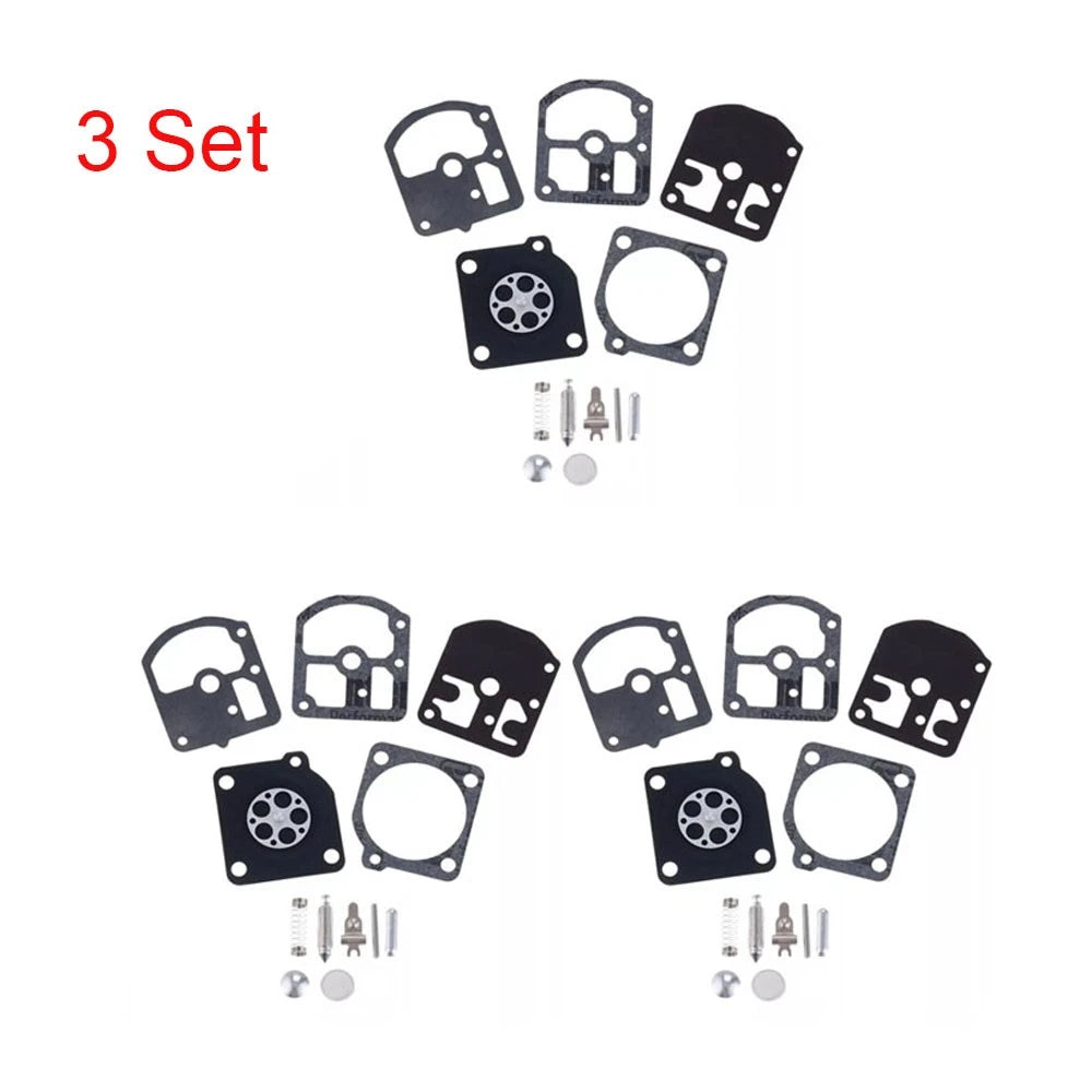 Set of 3 Carburetor Gasket Kit for ZAMA RB-5 RB-7 RB-11 RB-14 (Stihl 09 010 011 012)