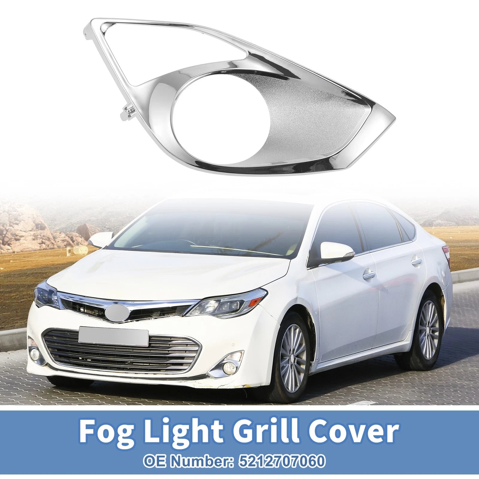 Car Front Right Fog Light Grill Replacement for Toyota Avalon (2013–2015)
