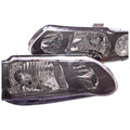 Black Headlights Pair Set LH+RH for Holden Commodore VX VU (2000–2002)