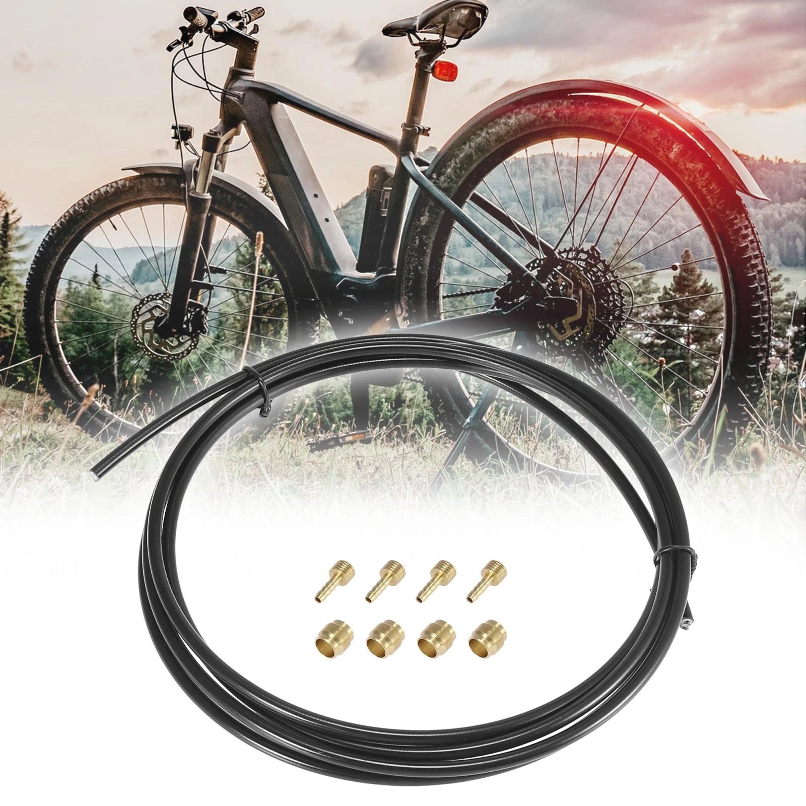 Hydraulic Brake Hose and Brass Insert Kit for SRAM eTap (2010–2024)