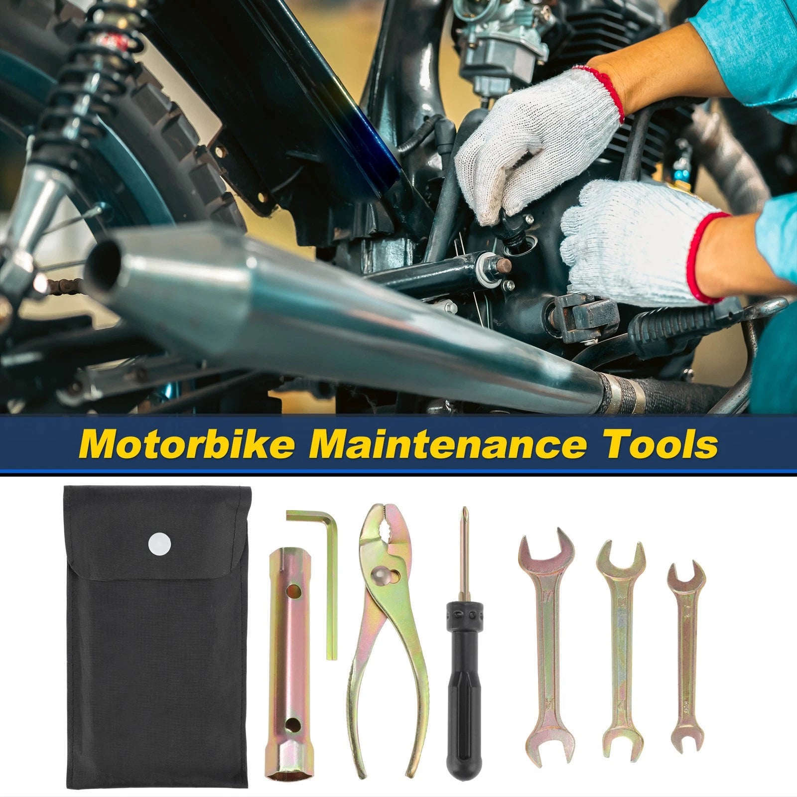 8PCS Motorcycle Repair Tool Kit for