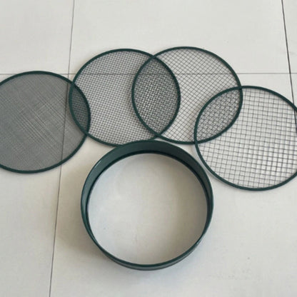 Steel Soil Sifter with 4 Mesh Sizes & Shovel for Garden Projects