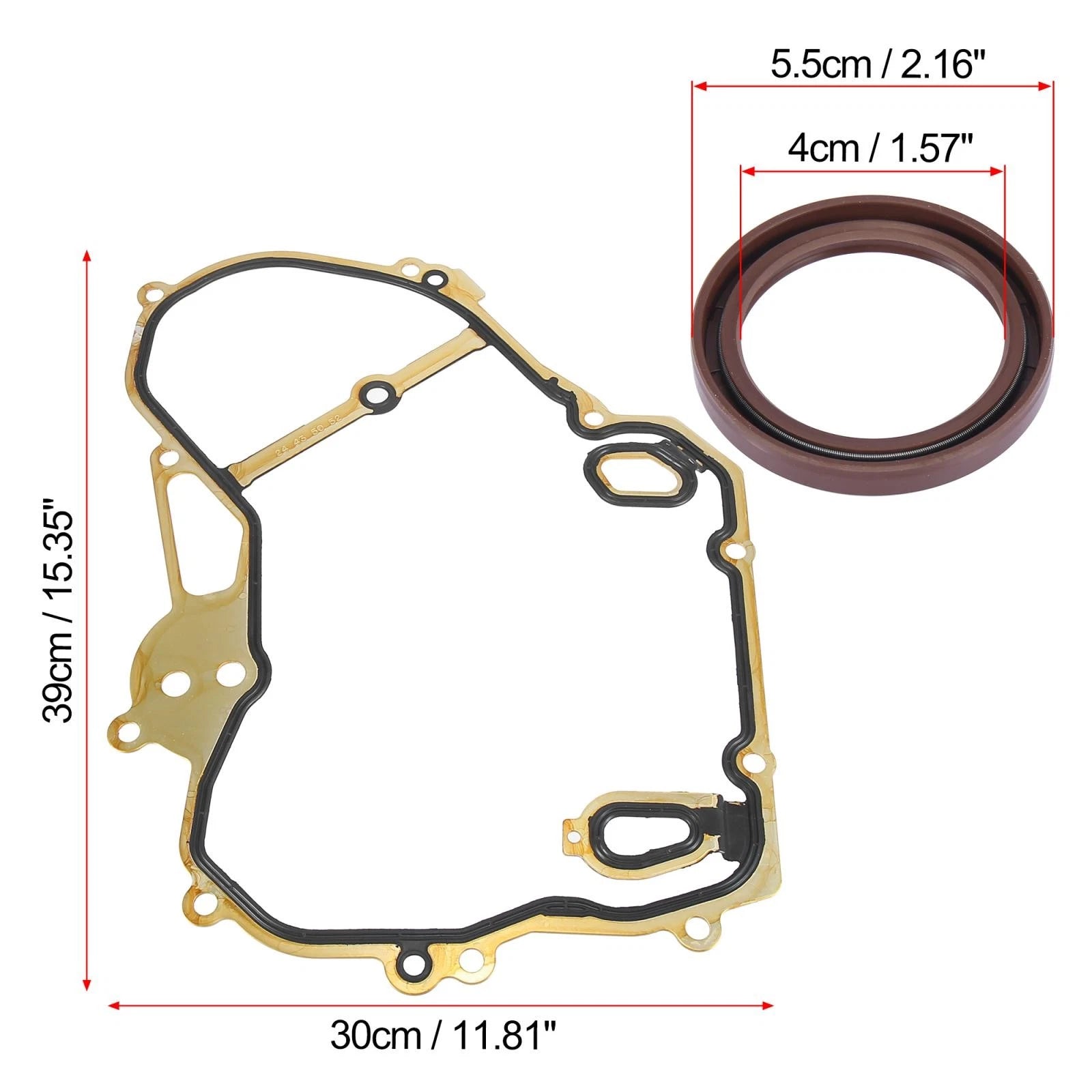 Set Timing Cover Gasket Replacement for Chevrolet (2009–2017)