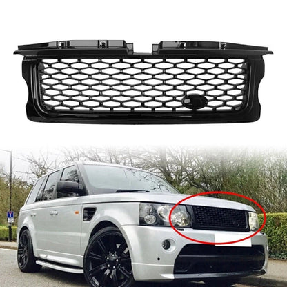 Front Upper Bumper Mesh Grille for Range Rover Sport (2005–2009) Black