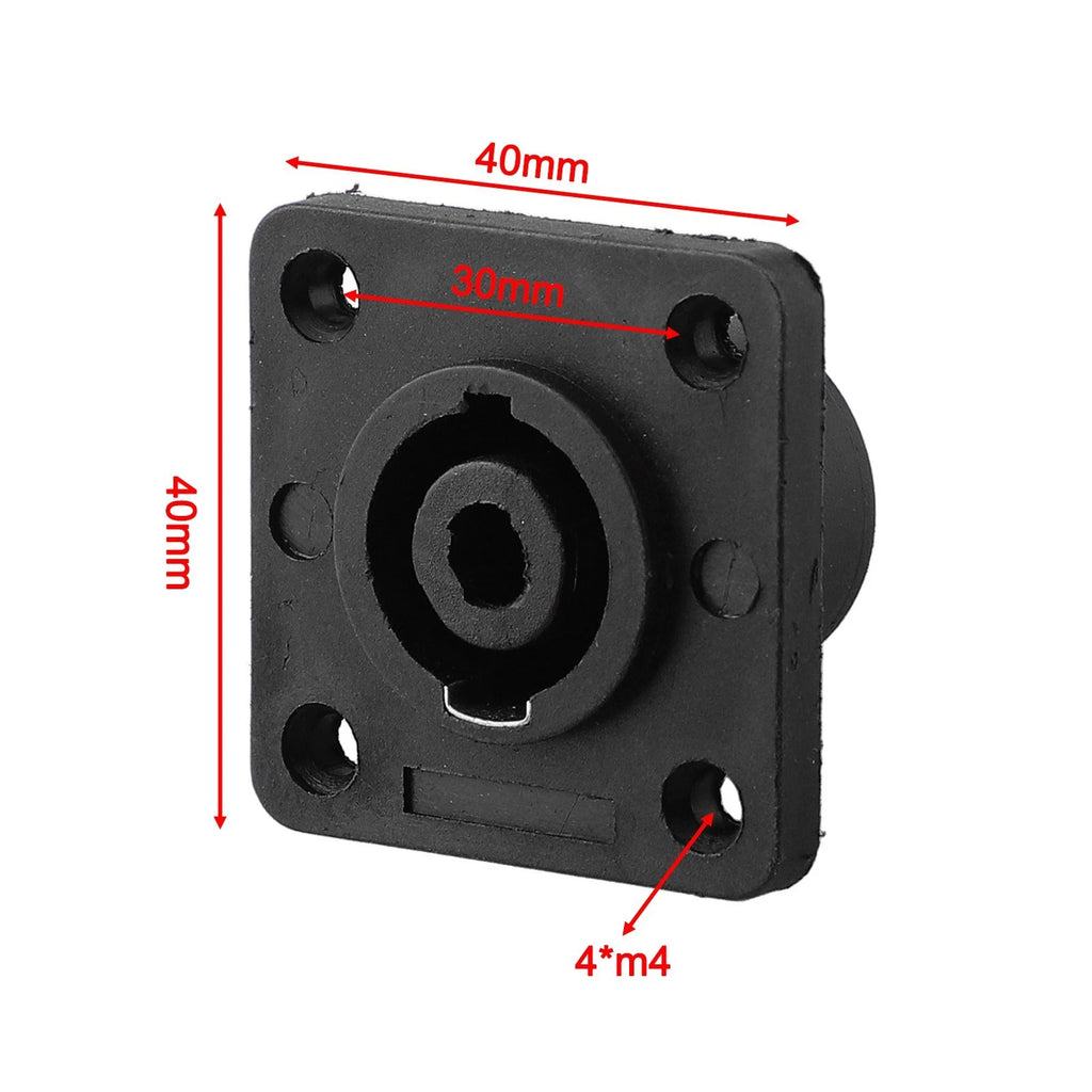 4 Pole Speakon Panel Mount Connectors for