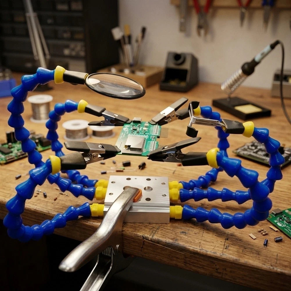 Soldering Clamp and Magnifier for Octopus Design (Compatible)