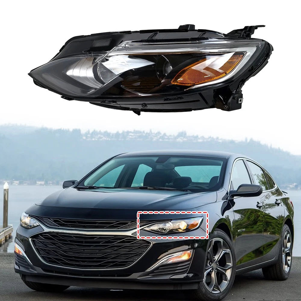 Halogen Headlight Driver Left LH for Chevy Malibu (2019–2024)