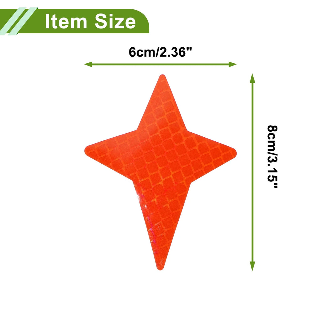 Reflective Bumper Decal for - Orange Star