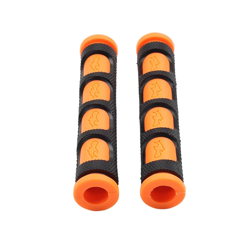 2X Rubber Brake Clutch Handle Bar Grips Lever Sleeve Cover - Universal Orange