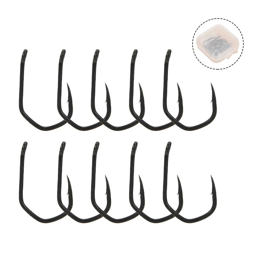 10pcs V-Curve Barbed Hooks for Improved Holding Power