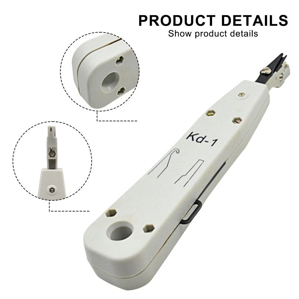 Network Wire Insertion Tool with Anti Slip Grip