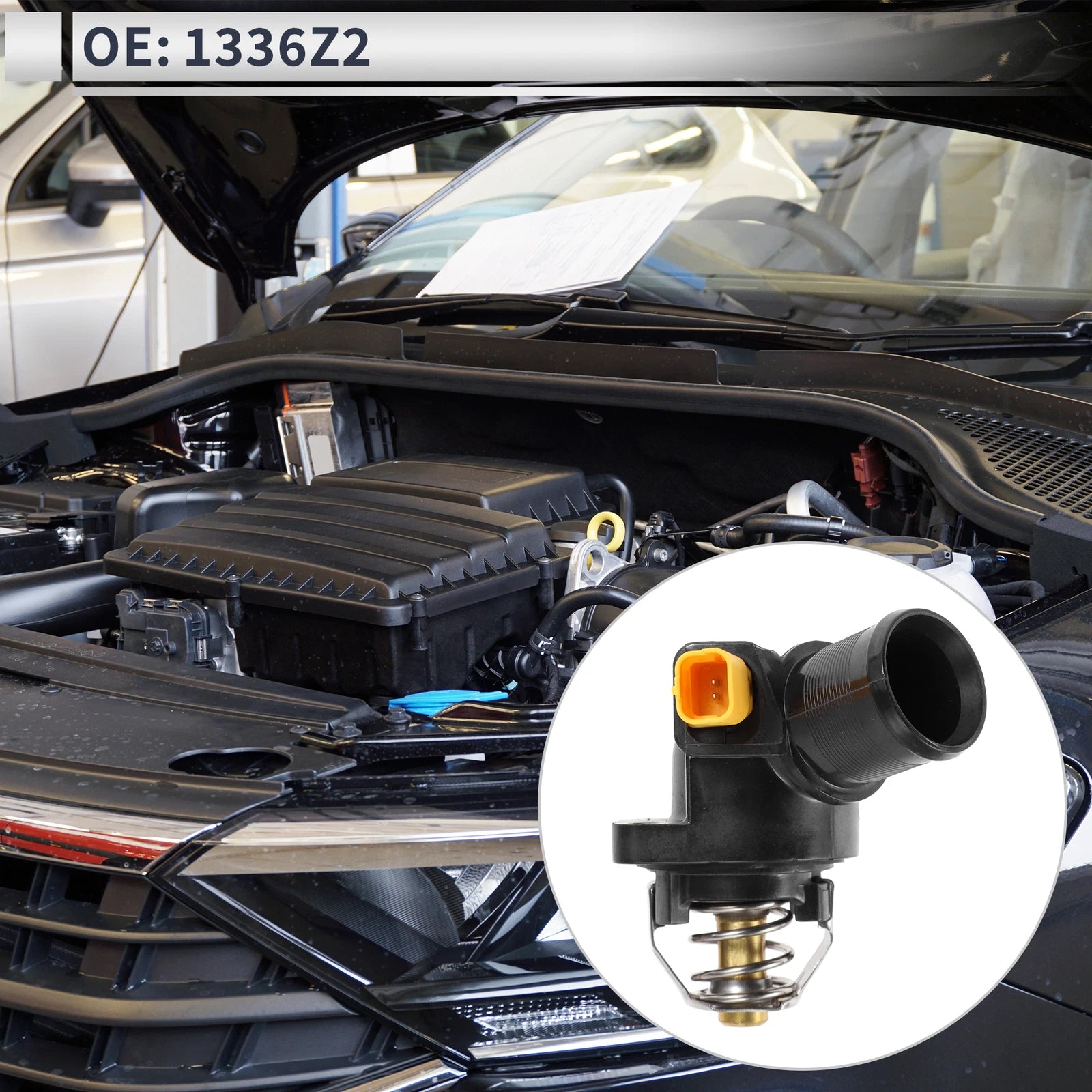 Engine Coolant Thermostat Housing Assembly for Peugeot 1007 (2005–2017)