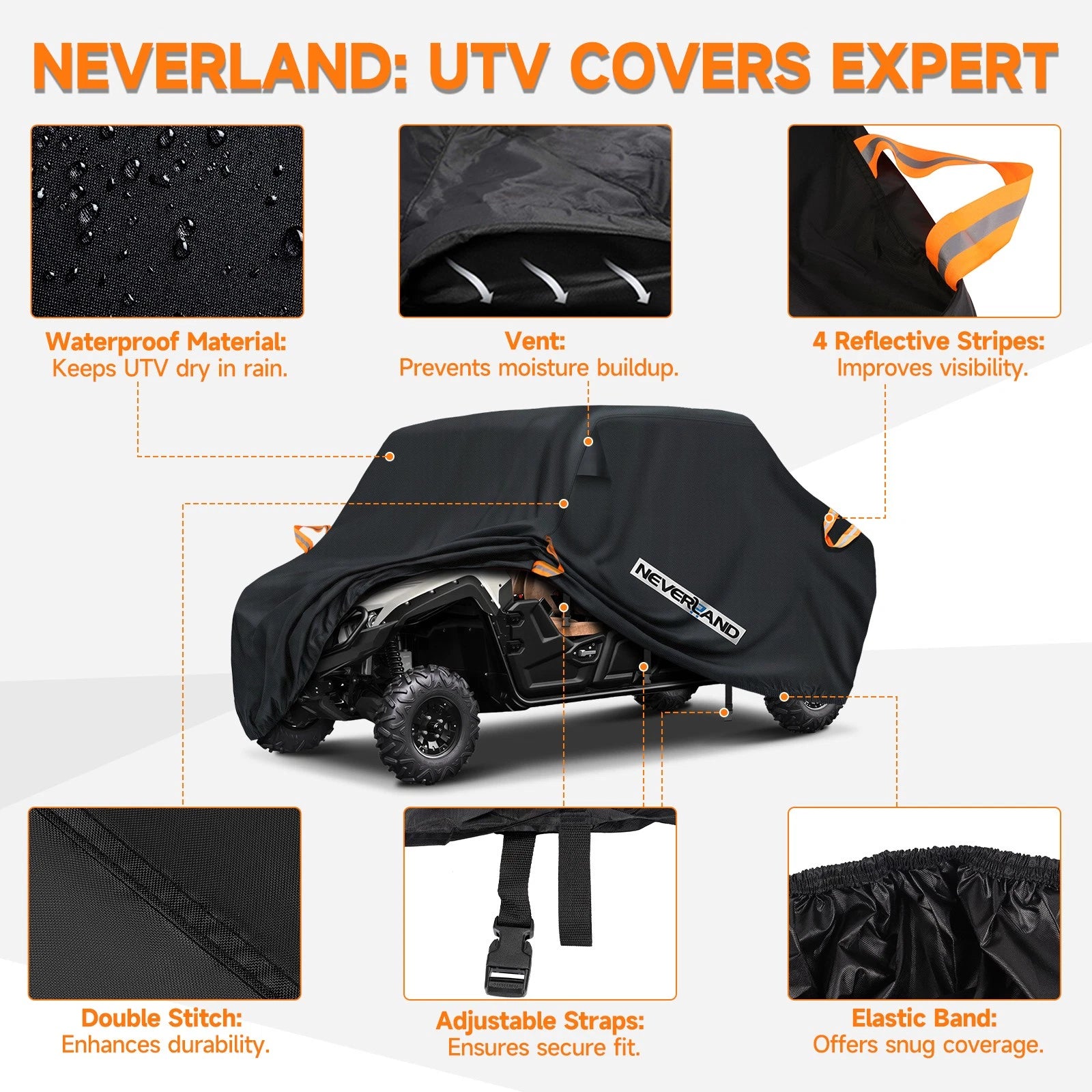 UTV Cover for Can-Am Defender Max XT HD8/XT HD11/XT CAB HD11 (2016–2023)