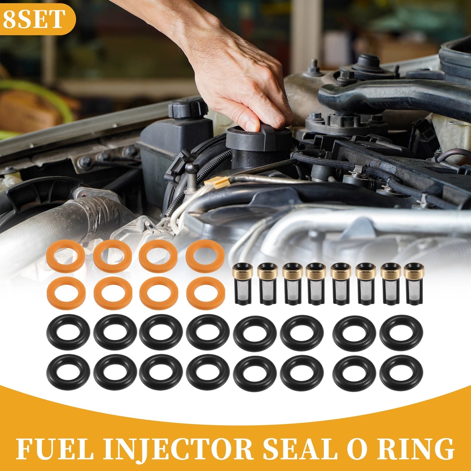 Fuel Injector Seal O Ring Replacement for Dodge Dakota (2002–2011) NBR