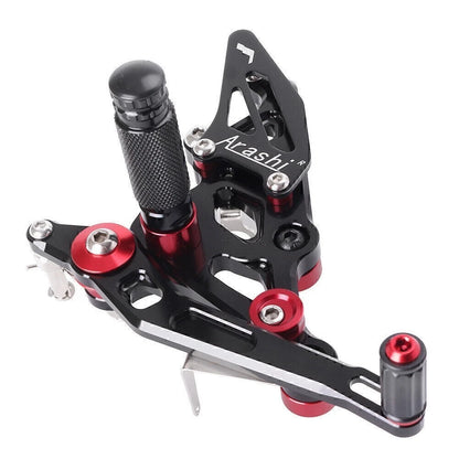 Adjustable Rear Foot Pegs Set for Yamaha MT-07 (2014–2017) Black