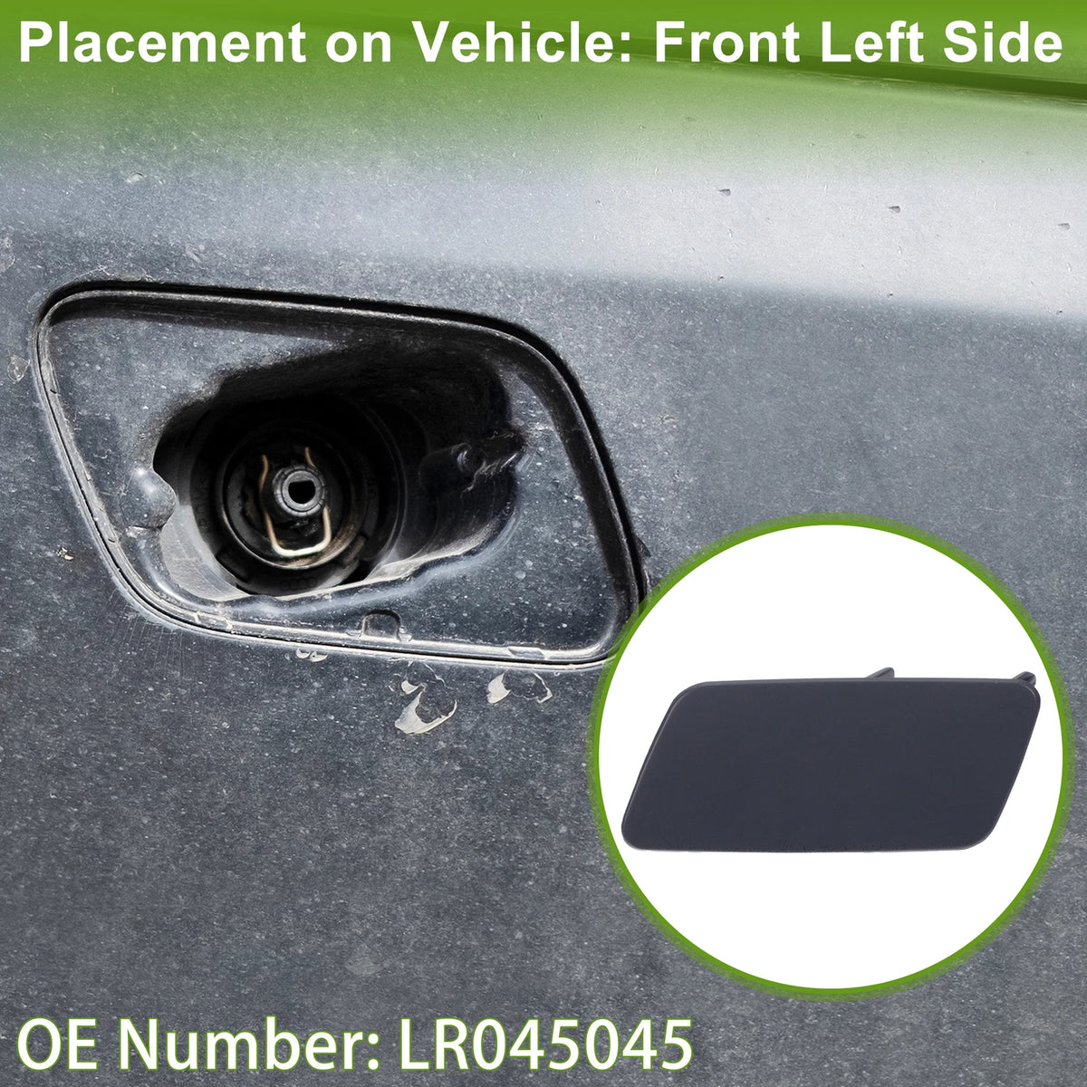 Front Left Washer Nozzle Cover Cap No.LR045045 for Land Rover Range Rover Sport (2005–2013)