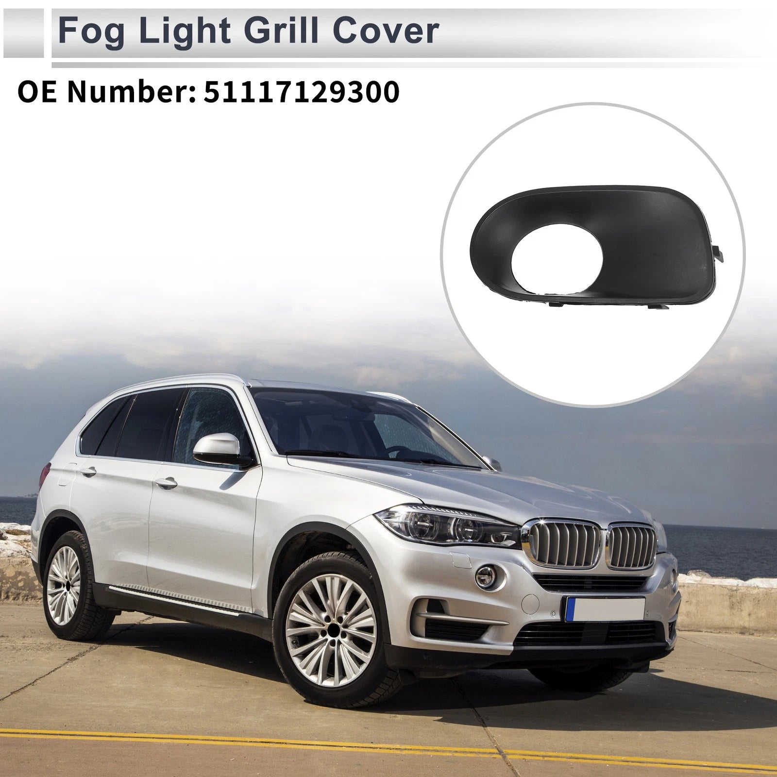 Front Right Fog Light Grill Replacement for BMW X5 (2004–2006)