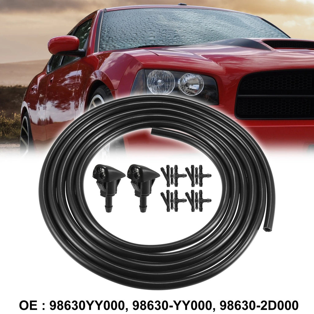 Windshield Washer Nozzle Hose Kit 2 Pack for Hyundai Kia (2000–2015)