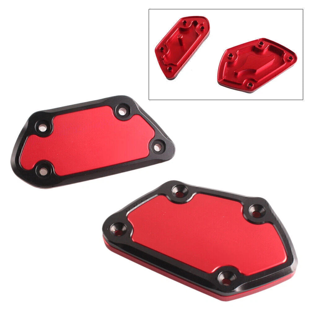 CNC Brake Clutch Master Cylinder Reservoir Cap for BMW R1200GS (2013–2017) Red