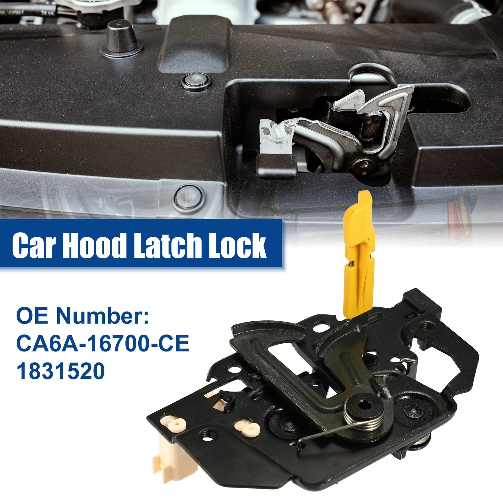 Hood Latch Lock Replacement for Ford Fiesta (2008–2012) Black