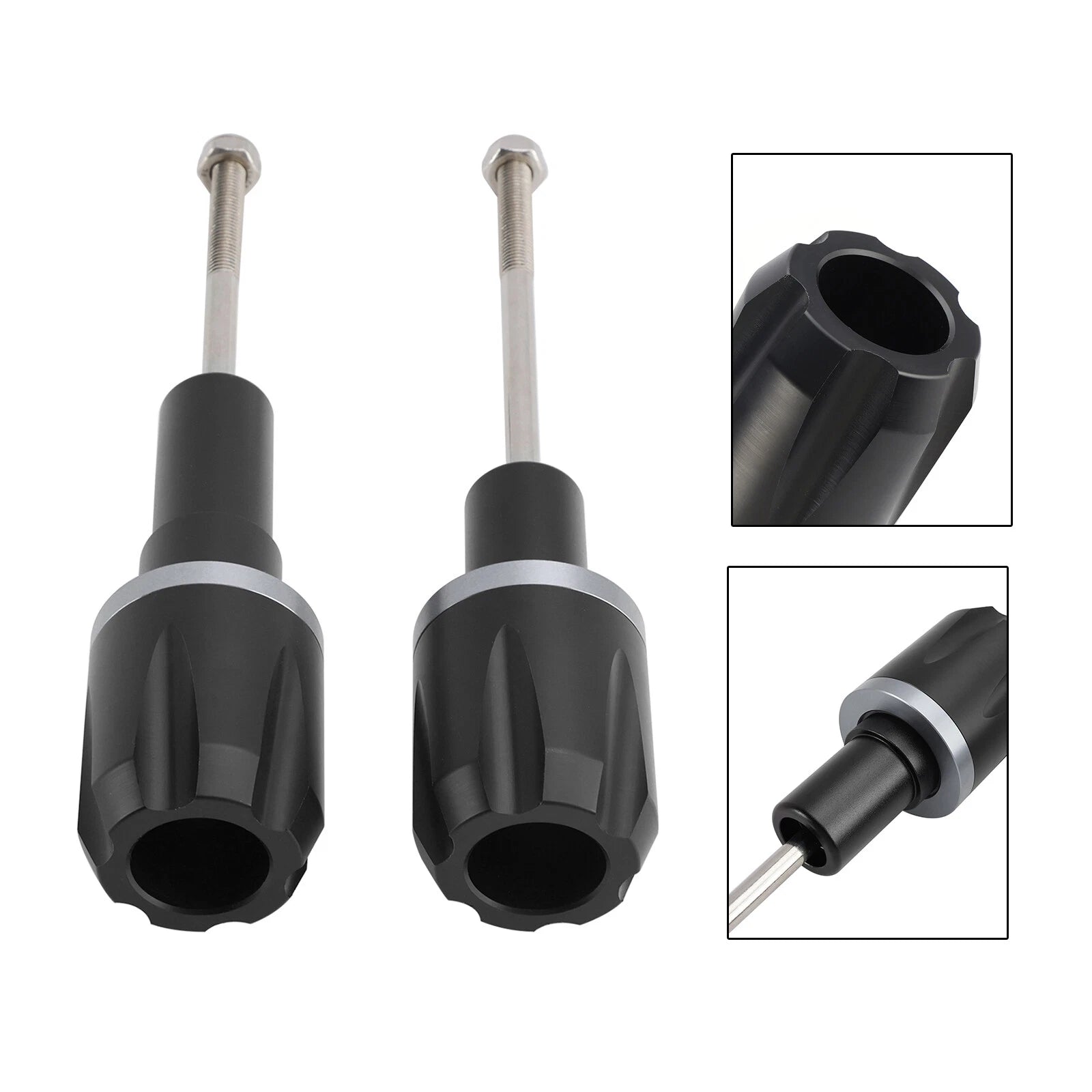 CNC Anti-Crash Frame Sliders for Kawasaki Ninja 650 (2017–2023)
